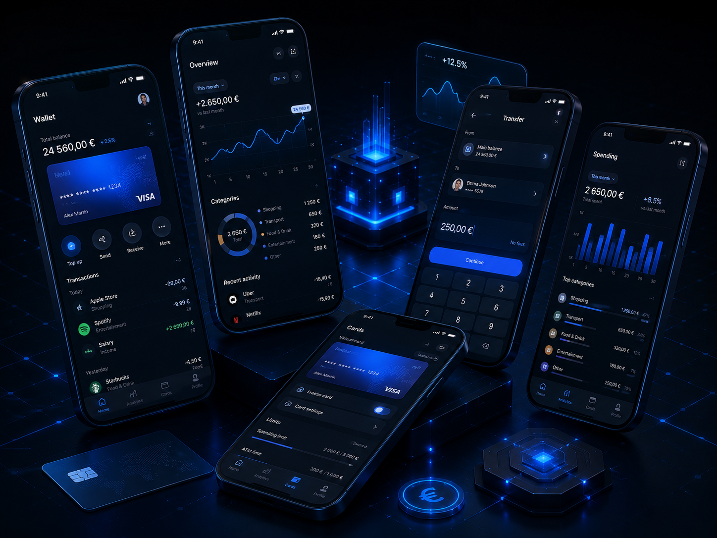 Application fintech — parcours produit pour PME de services financiers